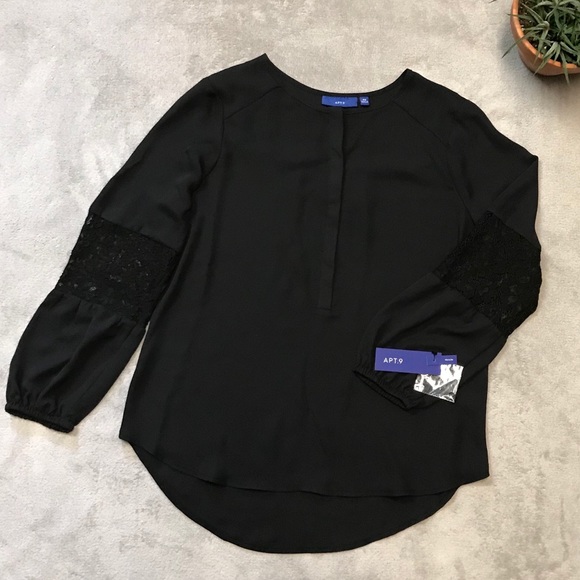 Black blouse- Apt 9 - Picture 3 of 8